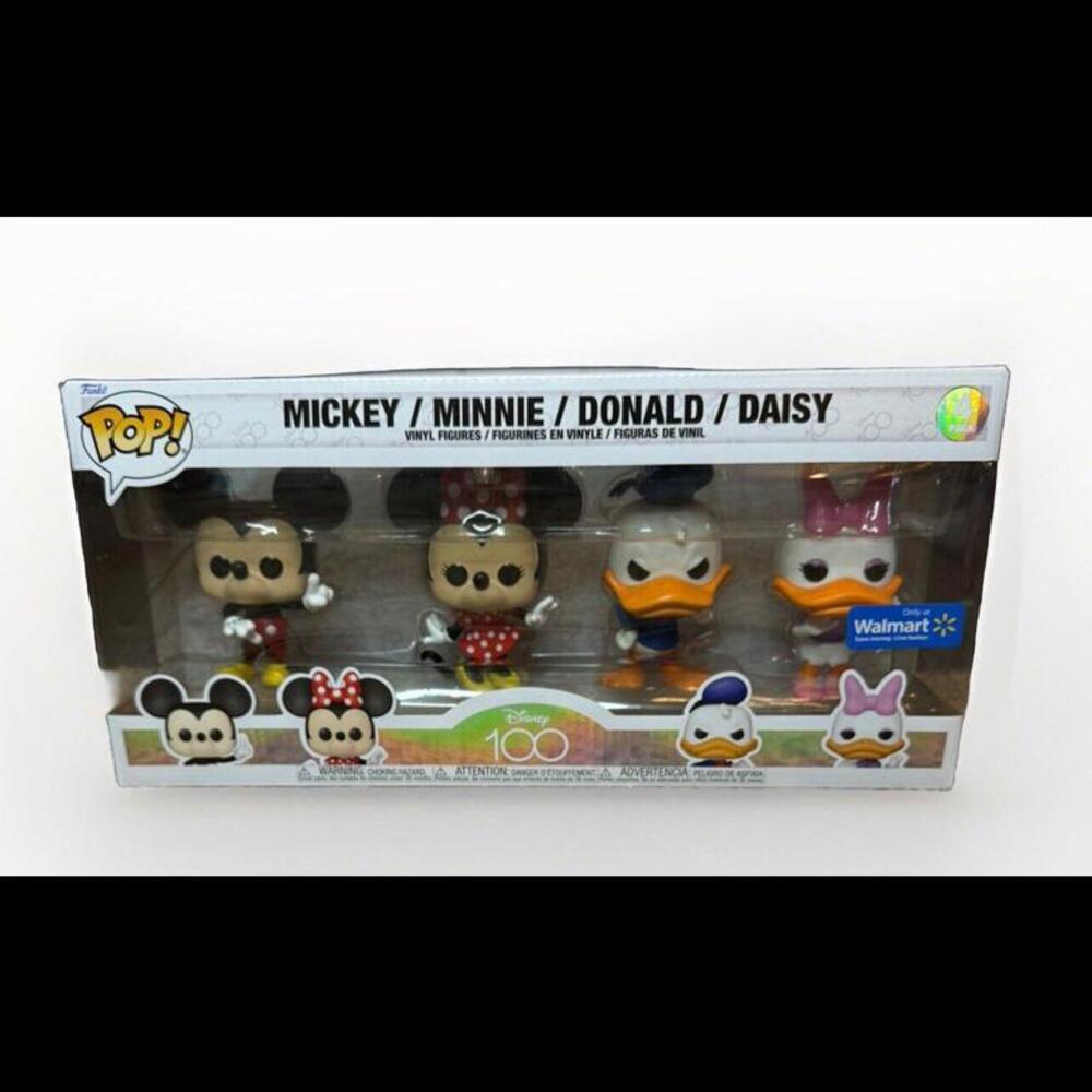 Funko POP 4pk Disney 100 Mickey Minnie Donald Daisy